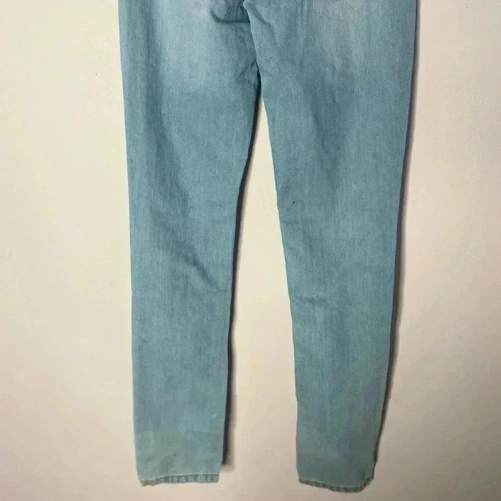 Ripped light blue skinny jeans - Picture 4 of 5